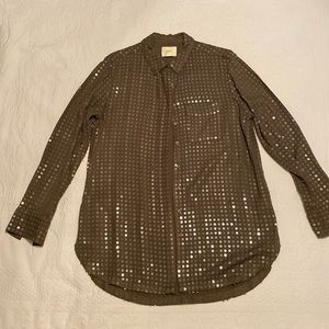 Sequined Green Tunic